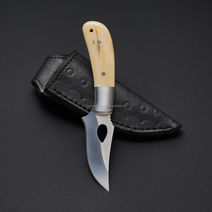 7.5-inch skinning <b>knife</b> Stainless Steel blade hunting <b>knife</b> Full tang <b>bone</b> <b>handle</b> <b>knife</b> Steel bolstered hunting <b>knife</b> - Product Image 1