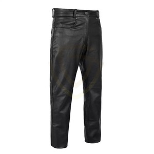 กางเกงหนังลำลองของผู้ชายดีไซน์ใหม่มีกระดุมลายบินน้ำหนักเบา - Product Image 3