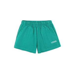Shorts de club disco pour femmes, tendance, en jersey épais de qualité supérieure, athlétiques, décontractés, personnalisables OEM, streetwear, 300 GSM, teints en pièce - Product Image 5