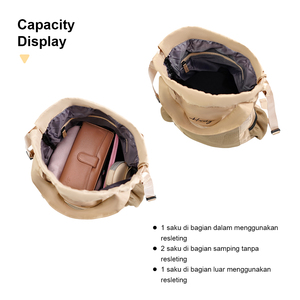 Sac à dos convertible Hody GINNY BAG imperméable avec poignée rétractable, compartiment pour ordinateur portable et fermeture éclair - Product Image 3