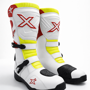 Botas largas de aventura para hombre con logotipo personalizado |   Impermeable |   Calzado de Motociclismo con Estándar CE para Turismo Todoterreno | - Product Image 1