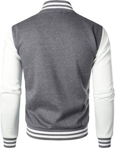 เสื้อแจ็คเก็ตเบสบอลแบบวาร์ซิตี้  ผ้าเชนิลล์  สำหรับเด็ก ผู้ชาย ผู้หญิง  ใส่ได้ในฤดูหนาว  ตกแต่งด้วยปักลายตัวอักษร  กระดุมแป๊ก  ผ้าถักแบบริบ  ทนทาน  สไตล์สตรีทแวร์ - Product Image 3