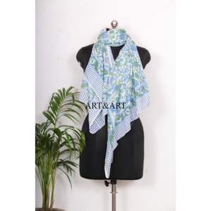 100% Cotton Women Beach Wear Hand Block Print Pareo/Sarong Comfortable Girls Pareo Sarong with <b>Light</b> Weight scarf for <b>cover</b>-up - Product Image 2