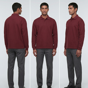 Polo à manches tombantes pour homme, style streetwear oversize, coupe ample, mode urbaine masculine - Product Image 6