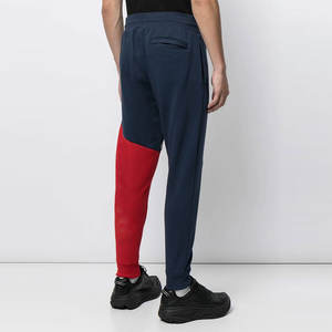 <b>Men's</b> Premium Casual Jogger Pants | Navy <b>Red</b> Contrast Performance Tracksuit Bottoms | Urban Athletic Gym Training Sweatpants - Product Image 4