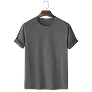 เสื้อยืดคอกลมแขนสั้นผู้ชาย ผ้าฝ้าย ใส่สบาย ระบายอากาศได้ดี แห้งเร็ว เป็นมิตรกับสิ่งแวดล้อม ทรงปกติ - Product Image 5