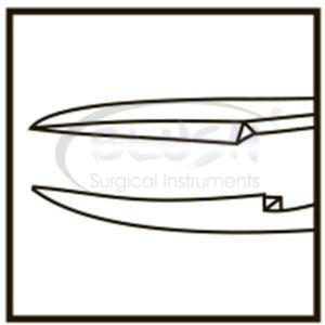 Pinzas de ligadura con punta de plataforma en V de 0.5mm, lado recto, instrumento microquirúrgico oftálmico, certificado CE ISO, Blush Surgical - Product Image 5