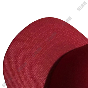 SIBRIN Custom Logo 6 Panel Trucker Cap Red Beige Mesh Cotton Twill <b>Flat</b> Brim Adjustable Fit Baseball <b>Hat</b> Outdoor Streetwear - Product Image 3