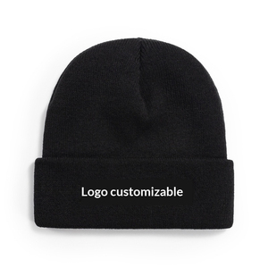 Best Quality <b>Plain</b> Acrylic Beanie Solid Color Winter Warm Knitted Hat Unisex Dispatch Factory Direct Custom Skull <b>Cap</b> With Logo - Product Image 3