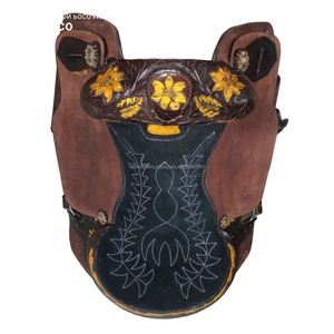 เบาะหนังวัว100% แบบตะวันตกทำด้วยมือดีไซน์โบราณเพื่อความสุขในการขี่ม้า - Product Image 1