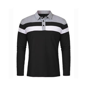 Camiseta Polo de Manga Larga 100% Algodón con Cuello Personalizado, Camiseta Polo de Secado Rápido para Hombre - Product Image 4