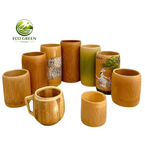 Handmade <b>Bamboo</b> <b>Cup</b> Natural Wooden Mug Eco Friendly Reusable Drinkware for Tea <b>Coffee</b> Vietnam Supplier - Product Image 1