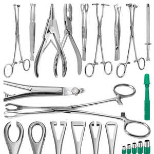 Complete Surgical Steel Piercing Instrument Set with Slotted Forceps Ring <b>Pliers</b> and Dermal <b>Tools</b> for Body Art Studios - Product Image 4
