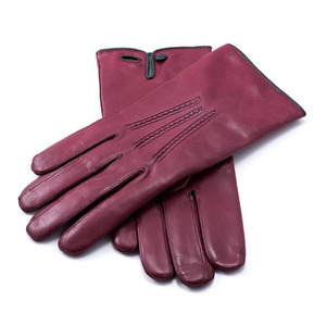 Gants en cuir tactiles à prix de gros, longueur poignet, thermiques, chauds, décontractés, pour l'hiver, non doublés, noirs, pour usage quotidien en extérieur - Product Image 5