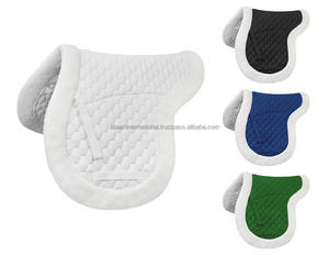 Tapis de selle en maille doublé en fourrure de cheval, toutes couleurs, nouveau modèle de grande qualité, fabriqué en inde - Product Image 3