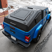Capot de camionnette en aluminium incliné pour le sport, avec accès latéral, pour Jeep Gladiator 5 pieds de large (citerne courte), installation sans perçage