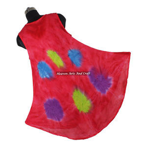 Robe parapluie en rayonne à imprimé tie-dye, 100 % rayonne, pour femme, motif coloré, idéale pour la plage – Nouvelle collection très prisée - Product Image 6
