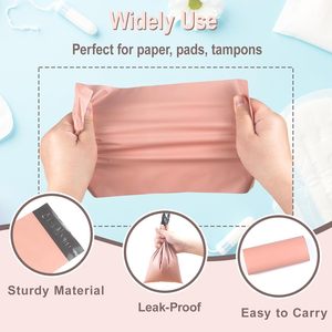 <b>Sanitary</b> <b>Napkin</b> Disposal Bags, Feminine Hygiene Disposal Bags for Tampons and Pads, Block Odors, Self-Sealing Seals - Product Image 2