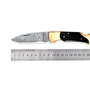 Handmade Damascus Steel Folding Pocket Knife Compact Outdoor <b>Tool</b> Pattern Steel <b>Camping</b> Hiking Fishing Travel Everyday Use - Product Image 1