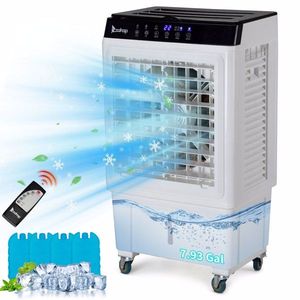 ZOKOP Raffrescatore d'Aria Evaporativo Portatile 3-in-1, 2353 CFM, per Interni/Esterni, con Telecomando, Serbatoio d'Acqua Grande da 7,93 Galloni - Product Image 1