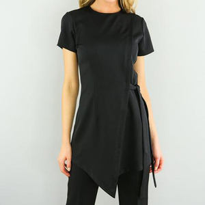 เสื้อคลุมนวดแผนไทยสำหรับผู้หญิง พิมพ์โลโก้ได้ ผ้าทอเนื้อนุ่ม สวมใส่สบาย เหมาะสำหรับงานสปา ร้านเสริมสวย โรงพยาบาล และพยาบาล - Product Image 5