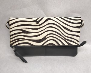 Sacs à main pliables en cuir véritable avec fourrure, sacs bandoulière, pochettes, multiples poches, faciles à transporter, mode, vente en gros - Product Image 3