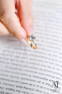 Anillo de Compromiso de Lujo con Moissanita Certificada IGI, Chapado en Oro, con Engaste de Puntas en Forma de Pera, Joyería para Regalo de Boda - Product Image 5