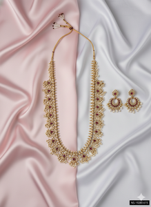 Traditional Antique Finish <b>Necklace</b> <b>Set</b> <b>Bridal</b> Ethnic Jewelry Elegant Statement Design for Weddings Parties and Occasions - Product Image 3