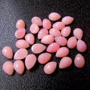 Superbe meilleur choix naturel 3x5mm à 8x12mm qualité exceptionnelle rose opale rose coupe poire Cabochon pierre précieuse en vrac vente en ligne - Product Image 2