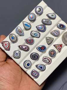 Pierres précieuses Fordite de haute qualité, créées en laboratoire, multicolores, pierres précieuses Fordite en vrac, cabochons Fordite, cristaux de guérison pour la création de bijoux - Product Image 4