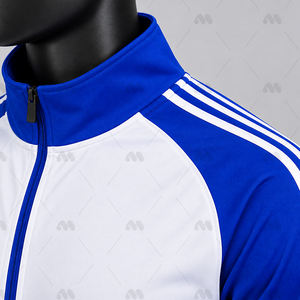 Ensemble de survêtement unisexe en polyester à fermeture éclair intégrale, col montant, veste de sport à manches longues et pantalon pour l'entraînement en salle de sport, cadeaux de bienvenue, durable - Product Image 6