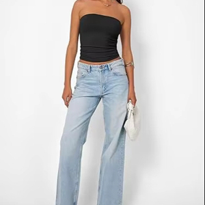 Top Corto para Mujer, Tela Suave, Ajuste Cómodo, Estilo Casual Diario, Ligero - Product Image 1