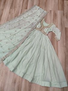 Moat Beautiful Indian Ethanic Wear Fancy Star Georgette Anarkali Gowns Collections with Heavy Sequence Thread Embroidery Work - Product Image 3