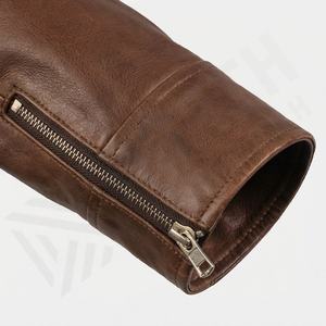 Chaquetas de Cuero Estilo Motero para Hombre, Cuello Camisero, Puños Abiertos, Personalizables, Piel de Oveja, Equipo de Seguridad, Color Personalizado - Product Image 6