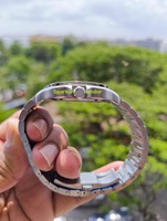 Montre-bracelet mécanique pour homme en acier inoxydable, cadran carré simple, 41 mm, verre saphir, élégante, décontractée, idéale pour le quotidien, cadeau parfait