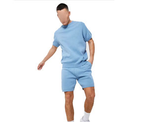 Ensemble court homme haute qualité 2026 – T-shirts et shorts 100 % coton – Tenue d'été streetwear – Survêtement à col rond pour OEM - Product Image 4