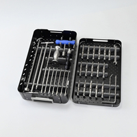 Ensemble d'instruments chirurgicaux professionnels pour la colonne vertébrale en acier inoxydable, système manuel réutilisable, usage médical hospitalier, certifié CE, kit chirurgical pour la colonne vertébrale