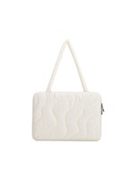 Housse pour ordinateur portable matelassée blanche, sac de protection rembourré pour ordinateur portable, étui pour ordinateur en tissu doux pour appareils de 14 pouces