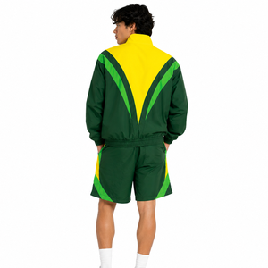 High Quality Custom Tracksuit Nylon Sweatsuit <b>Zip</b> <b>up</b> Windbreaker Suit Zipper <b>Jacket</b> Hooded Set 100% Nylon Short Set Hoodies Bulk - Product Image 2