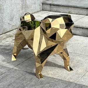 Décor de jardin extérieur Ornement de pelouse Résine <span class=keywords><strong>Berger</strong></span> allemand Chiot Chien Statue Taille réelle Sculpture de chien alsacien à vendre - Product Image 6