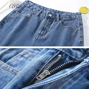 Shorts de mezclilla rectos de cintura media para mujer, estilo vintage, rasgados, transpirables, tipo cargo, con bolsillos, estilo Y2K, para verano, otoño e invierno - Product Image 6