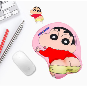Tapis de souris en gel antidérapant 3D Crayon Shinchan avec repose-poignet - Accessoire de jeu - Product Image 1