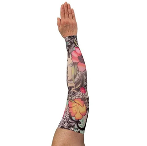 Manchons de cyclisme anti-UV unisexe pour adulte en Spandex et Polyester, sans couture, couleur unie Beige, Noir, Bleu clair - Product Image 6