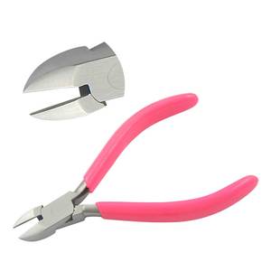 130mm Smooth Jaws Side Cutter for Jewelry Making Lap Joint <b>Wire</b> Cutting Tool Double Leaf Spring PVC Handles for Circlip Crimping - Product Image 1