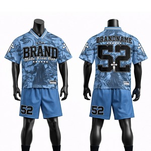 High Quality American Football Jersey and Shorts Set Breathable Sports Uniform Personalized Team Wear for Training Matches - Product Image 4
