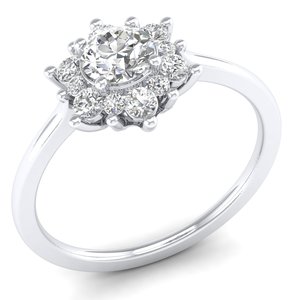 Bagues de fiançailles REYES Original Design en argent sterling 925 et moissanite pour femmes, bijoux de mariage de haute qualité en or 14K et 18K - Product Image 2