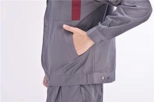 Overol de Trabajo con Franjas Reflectantes, Uniforme de Trabajo Protector, Uniforme con Logotipo Personalizado - Product Image 4