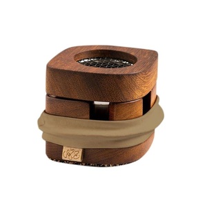 Brûleur d'encens de luxe en bois Mubkhar Oud Bakhoor, support portable pour charbon arabe, artisanat de décoration intérieure, vente en gros, ensemble Mubkhar - Product Image 1