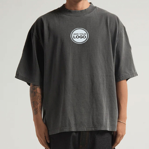 เสื้อยืดโอเวอร์ไซส์ทรงบ็อกซี่ คอตตอน 100% คอกลม ขายส่ง - Product Image 1