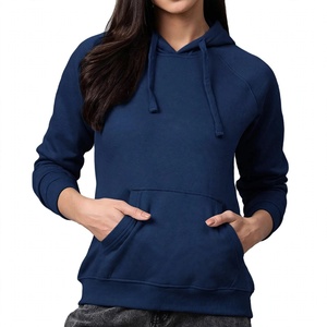 Custom Navy <b>Blue</b> Plain Cotton Fleece Eco-Friendly Breathable <b>Hoodie</b> Casual Long Sleeve Sweatshirt Front Pocket <b>for</b> Men <b>Women</b> - Product Image 1